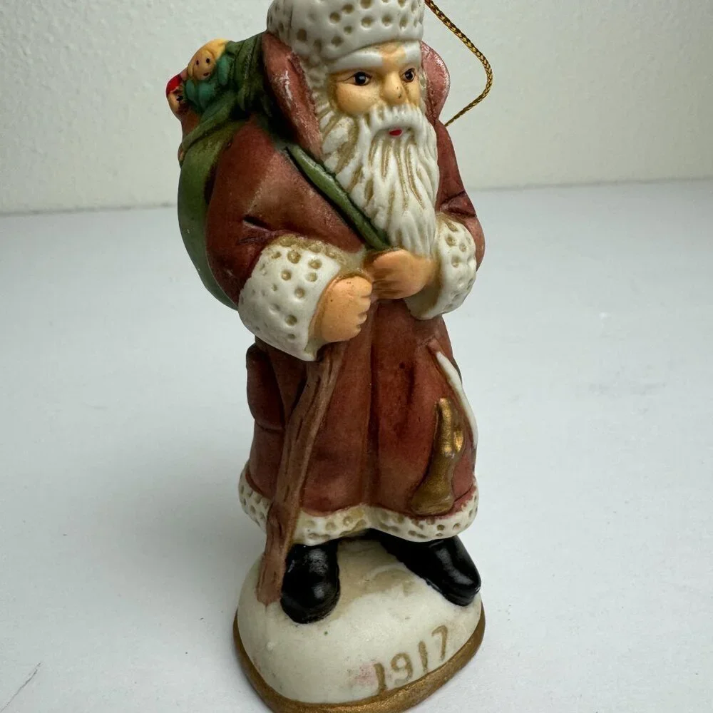Vintage Christmas Tree Ornament Santa 1917s